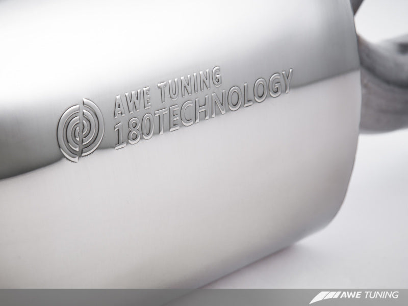 AWE Tuning Touring Edition Exhaust System - Polished Silver Tips for Audi B8 S5 4.2L 3015-43028