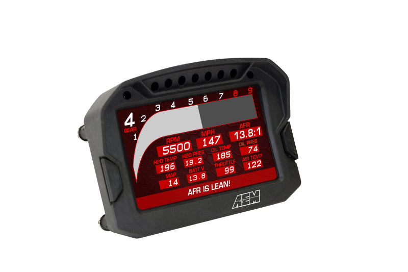 AEM CD-5G Carbon Non-Logging Digital Dash Display w/ Internal 10Hz GPS & Antenna - 30-5602