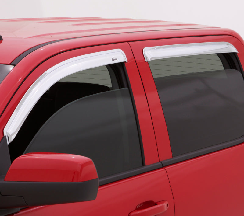 AVS 10-18 Toyota 4Runner Ventvisor Outside Mount Front & Rear Window Deflectors 4pc - Chrome