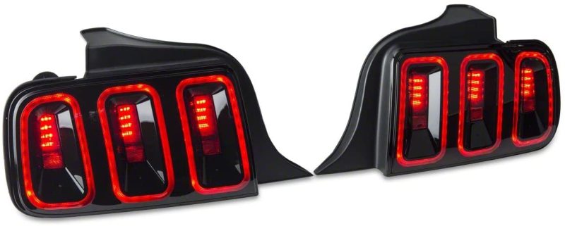 Raxiom 05-09 Ford Mustang Gen5 Tail Lights- Black Housing (Smoked Lens)