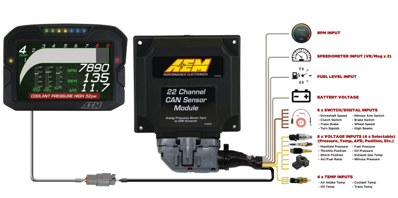 AEM 22 Channel CAN Sensor Module - 30-2212