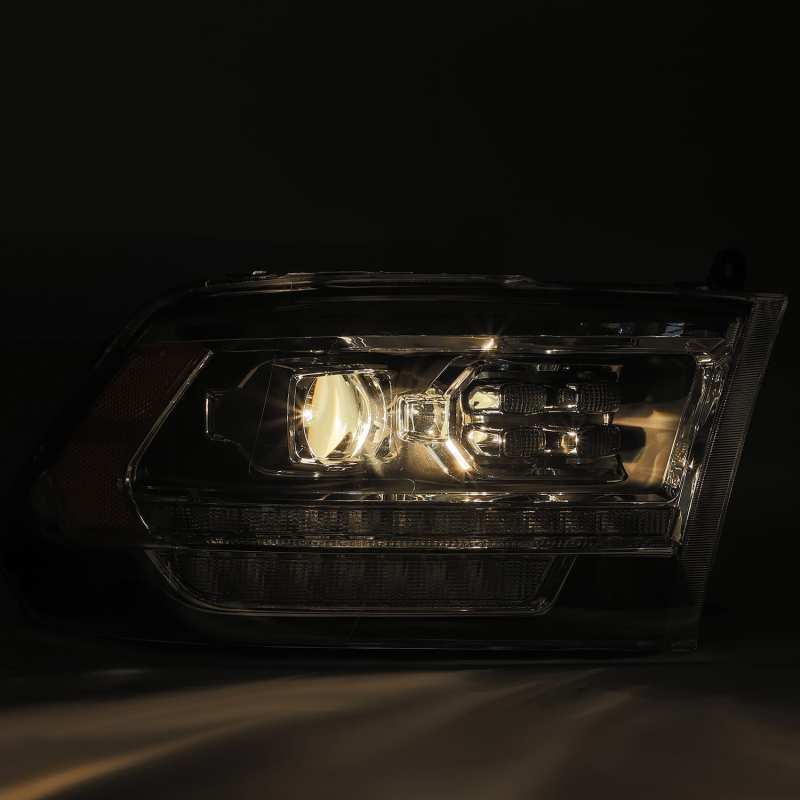 AlphaRex LUXX LED Projector Headlights Plank Style Black for 09-18 Dodge Ram 2500HD 880520