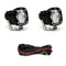 Baja Designs S1 Black LED Auxiliary Light Pod Pair, Wide Cornering Pattern, Clear 387805