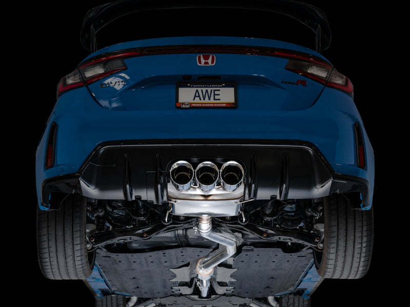 AWE Tuning Touring Edition Exhaust w/ Triple Chrome Silver Tips for 2023 Honda Civic 3015-52287