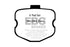 EBC 06-08 Chevrolet Corvette (C6) 7.0 (Z06) Redstuff Rear Brake Pads