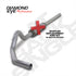 Diamond Eye KIT 4in CB MFLR RPLCMENT PIPE SGL AL: 2004.5-2007.5 DODGE CUMMINS 600