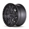 Dirty Life 9303 DT-1 17x9/5x127 BP/-12mm Offset/78.1mm Hub Matte Gunmetal Wheel - Simulated Rashring