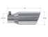 MBRP Universal Tip 4in OD 2.75in Inlet 10in Length Angled Rolled End T304