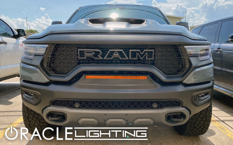 ORACLE Lighting Front Bumper Flush Amber LED Light Bar System for 19-22 RAM Rebel/TRX 5885-005