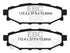 EBC 08-10 Subaru Impreza 2.5 Bluestuff Rear Brake Pads