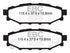 EBC 12+ Subaru BRZ 2.0 (solid rear rotors) Ultimax2 Rear Brake Pads