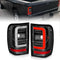 ANZO 2001-2011 Ford Ranger LED Tail Lights w/ Light Bar Black Housing Clear Lens