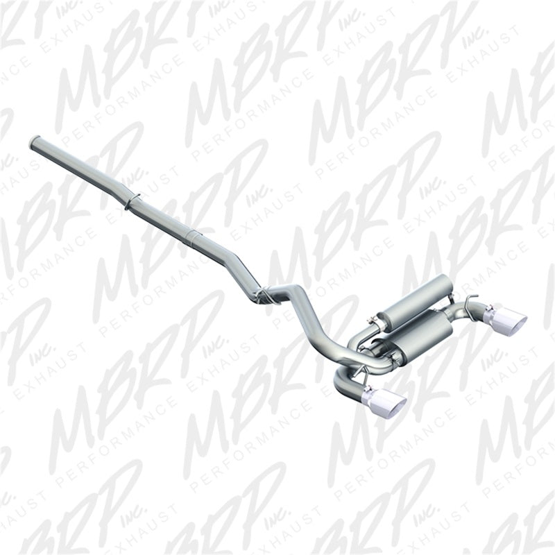 MBRP 3"Dual Outlet Cat-Back T409 SS Exhaust For 16-18 Ford Focus RS S4203409