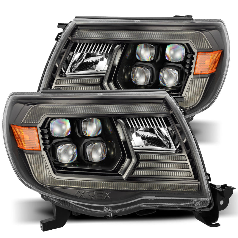 AlphaRex NOVA LED Projector Headlights Plank Style Black for 05-11 Toyota Tacoma 880744