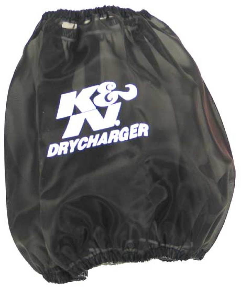 K&N DryCharger Air Filter Wraps - Round Tapered Black 7.5