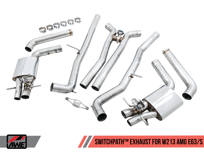 AWE Tuning SwitchPath Exhaust System for DPE Cars for Mercedes-Benz W213 AMG E63/S Sedan/Wagon 3025-31044