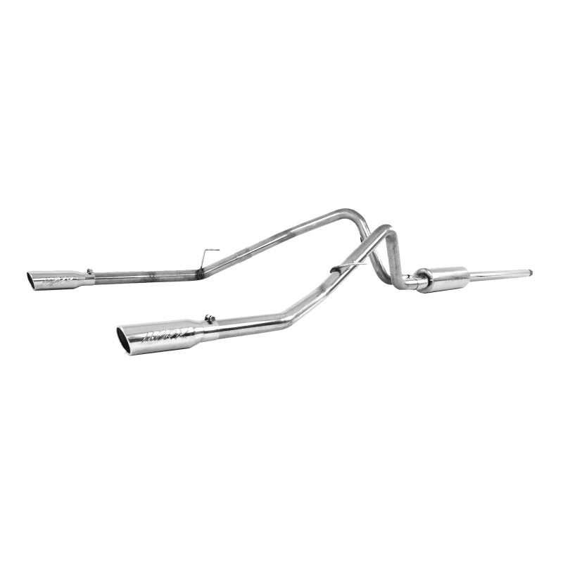 MBRP 2.5" Cat Back, Dual Split Rear, T409 SS, 04-08 Ford F150 4.6/5.4L EC/CC-SB S5202409
