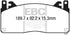 EBC 2015+ Ford Mustang GT350 Bluestuff Front Brake Pads