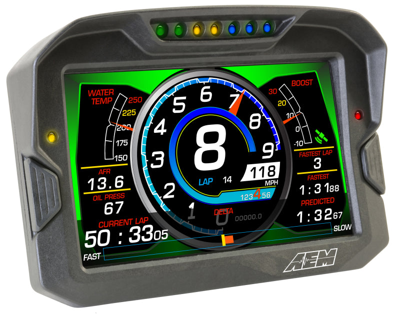 AEM CD-7 Non-Logging/ Non-GPS Race Dash Carbon Fiber Digital Display (CAN Input Only) - 30-5700