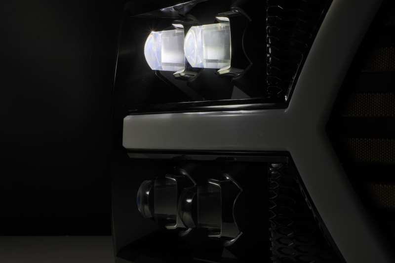 AlphaRex NOVA LED Projector Headlights Plank Style Gloss Black for 07-13 Chevy 1500HD 880208