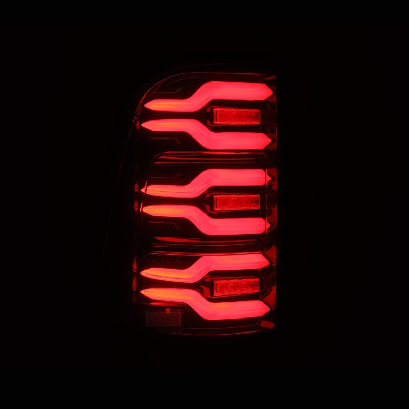 AlphaRex Luxx-Series LED Tail Lights Black/Red for 19-21 Dodge Ram 1500 640050