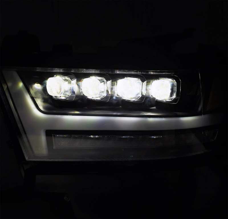 AlphaRex NOVA LED Projector Headlights Plank Style Gloss Black 19-20 Ram 1500HD 880516