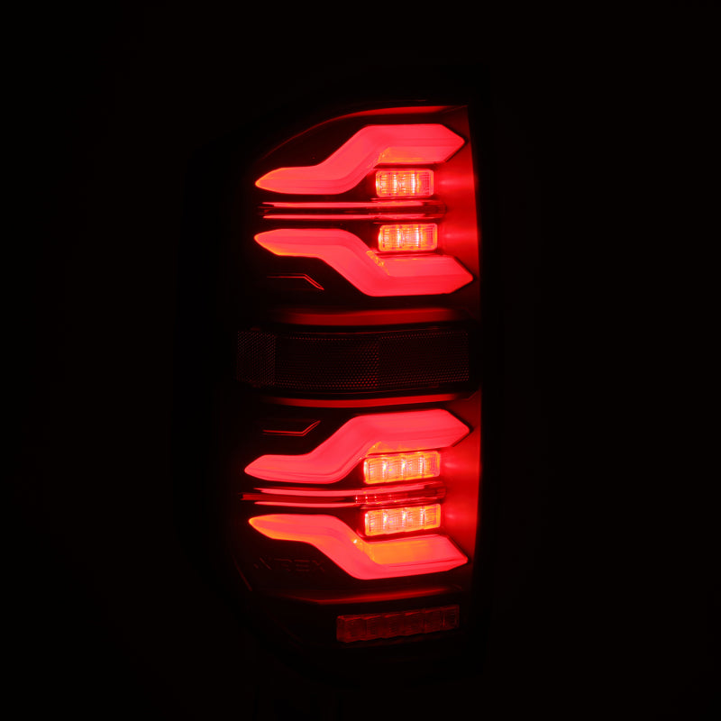 AlphaRex LUXX LED Taillights Alpha Black for 14-21 Toyota Tundra 672030