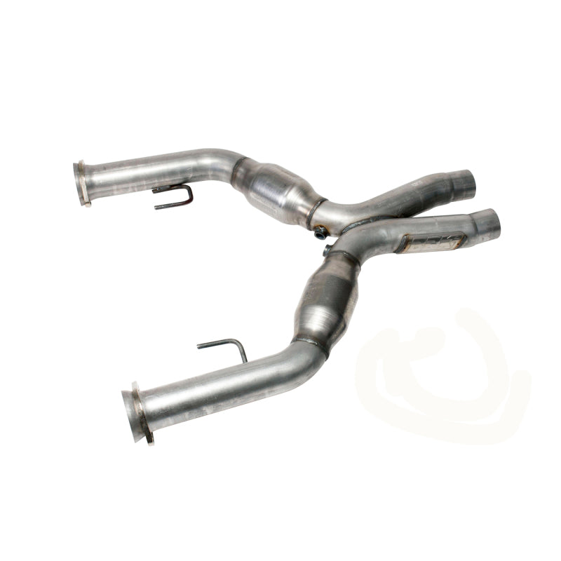 BBK 05-10 Mustang 4.6 Short Mid X Pipe With Catalytic Converters 2-3/4 For BBK Long Tube Headers