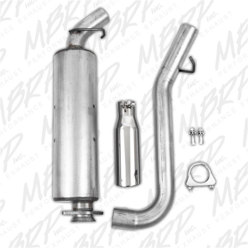 MBRP 2.5"Cat Back Single Side AL EXH For 00-06 Jeep Wrangler(TJ)Inline-4 2.5L Inline-6 4.0L S5500AL