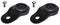 Torque Solution Radiator Mount Combo with Inserts (Black) : Mitsubishi Evolution 7/8/9