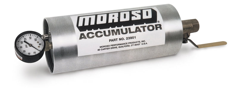 Moroso Oil Accumulator - 1.5 Quart - 10in x 4.25in 23901