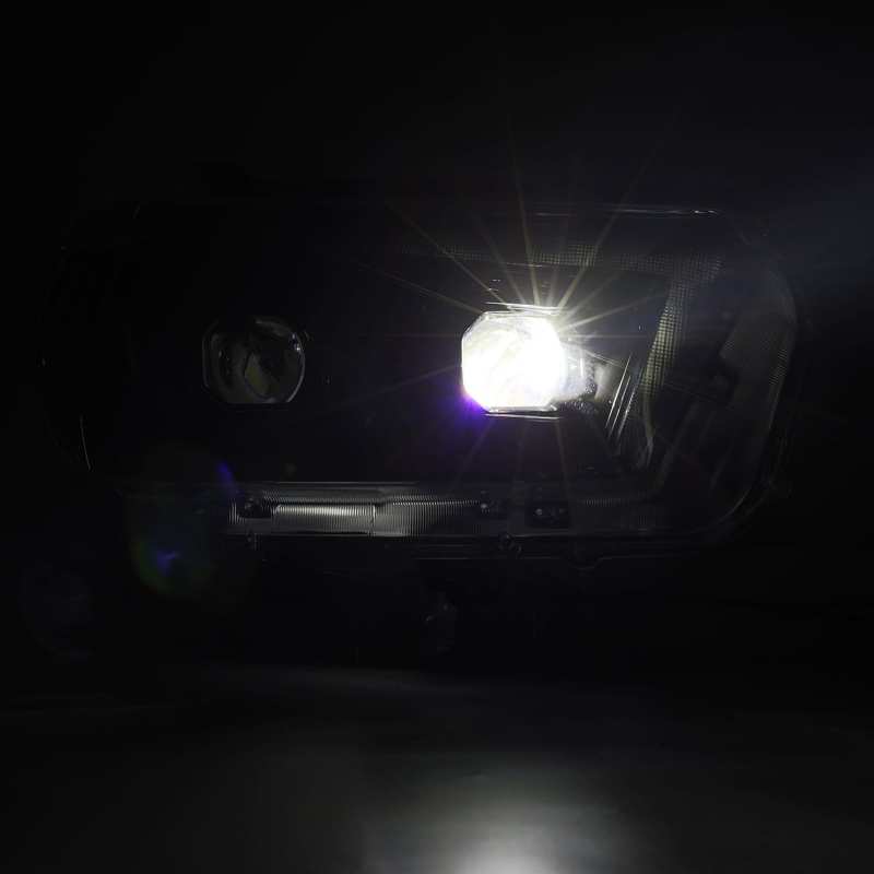 AlphaRex LUXX LED Projector Headlights Plank Style Alpha Black for 10-13 Toyota 4Runner 880756