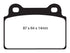 EBC 08-16 Mitsubishi Lancer Evo 10 2.0 Turbo (1 piece rotor) Bluestuff Rear Brake Pads