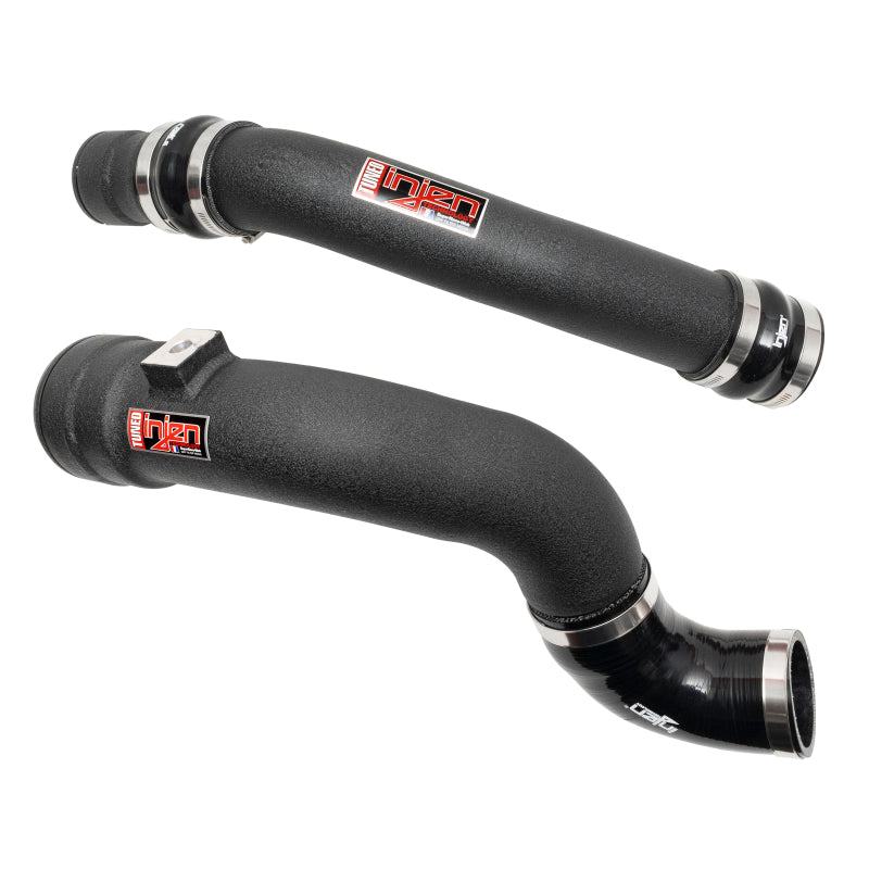 Injen Wrinkle Black SES Intercooler Pipes - SES9004ICPWB