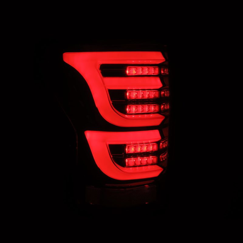 AlphaRex LUXX-Series LED Tail Lights Alpha-Black for 07-13 Toyota Tundra 670040