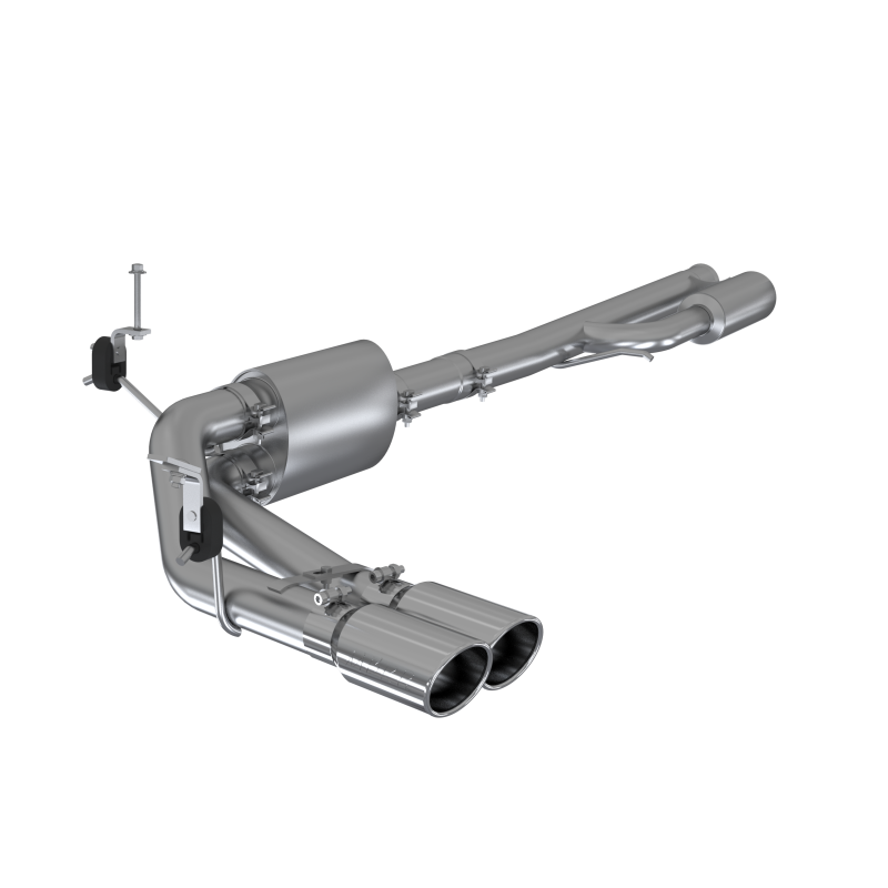 MBRP 3" Cat Back Pre-Axle Dual Side Exit, 2019+ Chevrolet Silverado 1500 4.5L/5.3L w/ 4" Tip S5092AL