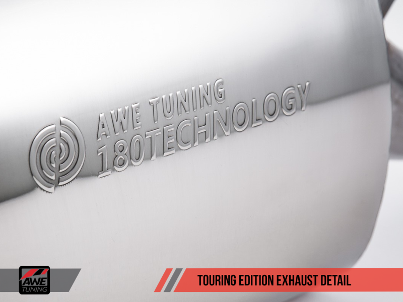 AWE Tuning Touring Edition Exhaust for MK6 GLI 2.0T - MK6 Jetta 1.8T-Polished Silver Tips 3015-22058