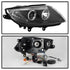 Spyder BMW Z4 03-08 Projector Headlights Xenon/HID Model Only - LED Halo Black PRO-YD-BMWZ403-HID-BK