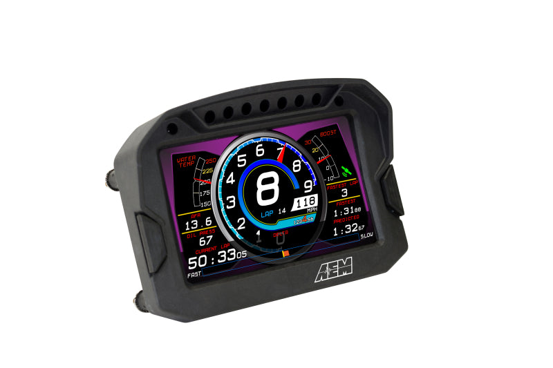 AEM CD-5G Carbon Non-Logging Digital Dash Display w/ Internal 10Hz GPS & Antenna - 30-5602