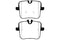 EBC 2018+ BMW M5 4.4TT (F90) Redstuff Rear Brake Pads