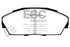 EBC 92-94 Acura Integra 1.7 Vtec Yellowstuff Front Brake Pads