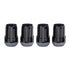 McGard SplineDrive Lug Nut (Cone Seat) M12X1.5 / 1.24in. Length (4-Pack) - Black (Req. Tool)