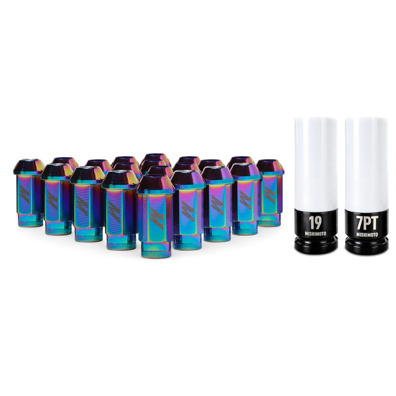 Mishimoto Aluminum Locking Lug Nuts M12 x 1.5 - Neo Chrome