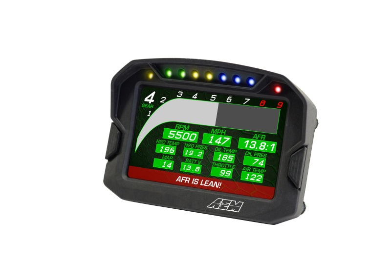 AEM CD-5G Carbon Non-Logging Digital Dash Display w/ Internal 10Hz GPS & Antenna - 30-5602