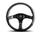 Momo Tuner Steering Wheel 320 mm - Black Leather/Red Stitch/Black Spokes