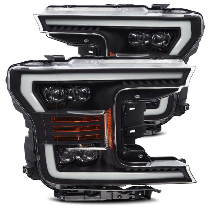 AlphaRex NOVA LED Projector Headlights Plank Style Matte Black for 18-19 Ford F-150 880182