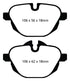 EBC 14+ BMW i8 1.5 Turbo/Electric Yellowstuff Rear Brake Pads