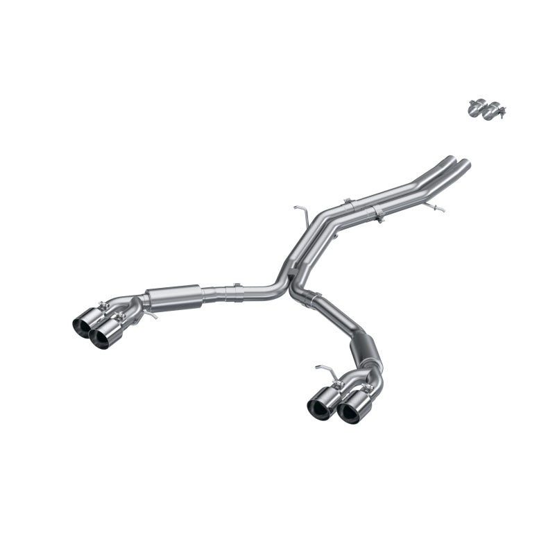 MBRP Quad Rear Exit Exhaust, 18-21 Audi S5 Coupe/S4 Sedan T304 SS 2.5" Cat-Back S4607304