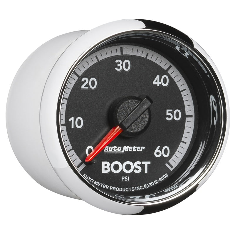 Autometer Factory Match Analog Boost Gauge Gen4 Dodge Factory Match 52.4mm Mechanical 0-60 PSI 8508