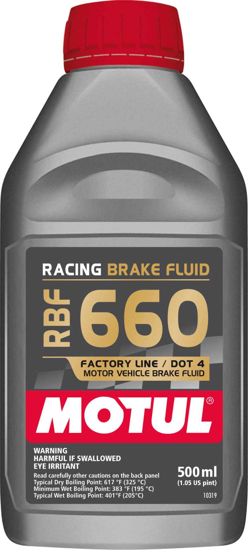 MOTUL RBF 660 Racing Factory Line DOT 4 100% Synthetic Brake Fluid 1/2L (Set of 12 Units) 101667